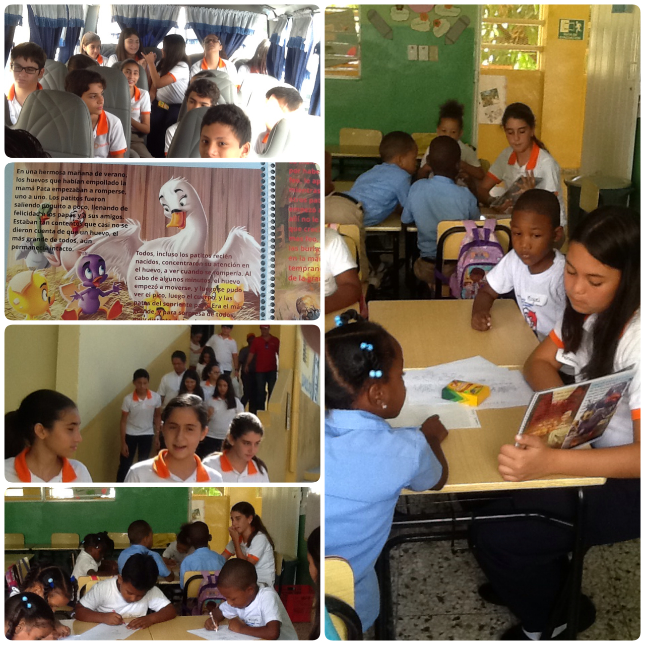 Estudiantes visitan Escuela Virgen del Carmen en La Ciénaga